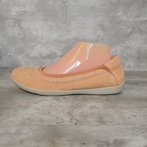 Earth Origins Womens 9 Medium Flex Flat Fable Peach Ballet Flats Shoe - Picture 1 of 9